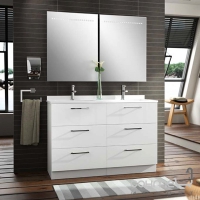 Комплект мебели для ванной комнаты Salgar Corus 1200 Double White