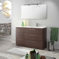 Комплект меблів для ванної кімнати Salgar Corus 1215/L Wenge