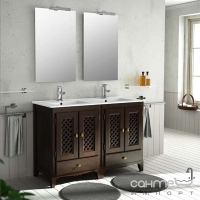 Комплект мебели для ванной комнаты Salgar Rustico Walnut 1200 Double