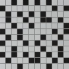 Плитка керамічна мозаїка Pilch Altea bialy-czarny 30x30