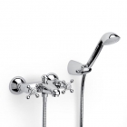 Настінний змішувач для ванни з автоматичним перемикачем та ручним душем Roca Gante A5262325M0 Хром