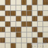 Плитка керамічна мозаїка Pilch Zebrano 1 krem 30x30