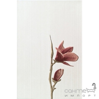 Плитка керамическая декор Pilch Kaleydos Magnolia 1 bialy 30x45 (кафель с цветами)