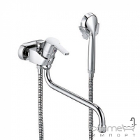 Смеситель для ванны с поворотным изливом и лейкой Kludi Logo Neo 375920575 05