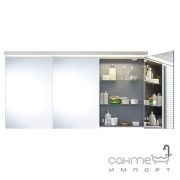 Зеркальный шкафчик с полочками и подсветкой 120см, 3 дверцы Duravit Darling New DN 753801818 белый матовый