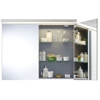 Зеркальный шкафчик с полочками и подсветкой 60см, 2 дверцы Duravit Darling New DN 753501818 белый матовый