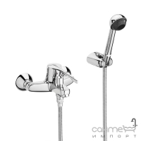 Настенный смеситель для ванны с длиной ручкой и ручным душем Roca Victoria A5A0123C00 Хром