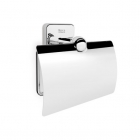 Тримач з кришкою для туалетного паперу (можна бути встановлений за допомогою гвинтів або клею) Roca Victoria A816662001 Хром
