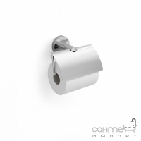 Держатель для туалетной бумаги с крышкой (может быть установлен с помощью винтов или клея) Roca Twin A816713001 Хром
