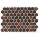 Плитка керамическая настенная ARGENTA Hexa Bronce 20x30 (под мозаику)