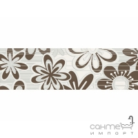 Плитка керамічна декор ELEGANCE Bloom коричневий