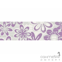 Плитка керамическая декор ELEGANCE Bloom фиолетовый