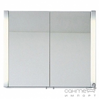Зеркальный шкафчик с подсветкой 80 люминесцентный, 2 дверцы Duravit Happy D. HD 963602222 белый глянец