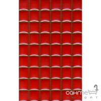 Плитка керамическая настенная ARGENTA Domo Red 25x40 (под мозаику)