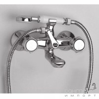 Змішувач для ванни з душовою лійкою та шлангом Giulini G 700 Minerva FOT700M Хром