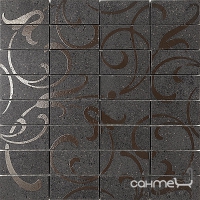 Плитка Kerama Marazzi DP168015 Декор Фіорд чорний мозаїчний