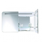 Зеркальный шкафчик с подсветкой 100 люминесцентный Duravit Puravida PV 9425 85 белый глянец