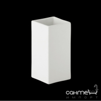 Стакан керамический настольный Bagno & Associati Domino DM 742 03 Белый Матовый