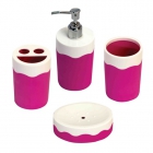 Набор аксессуаров для ванной комнаты, розовый Trento Marinella 35018