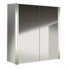 Зеркальный шкафчик с подсветкой 60см люминесцентный Duravit Multibox LM 977003700 белый алюминий
