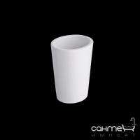 Склянка настільна керамічна Bagno & Associati Elle LL 742 03 Білий матовий