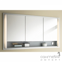 Зеркальный шкафчик с подсветкой 120см люминесцентный, с рамой Duravit Multibox LM 970803700 белый алюминий