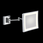 Зеркало с трехкратным увлечением и подсветкой на двойном кронштейне Bagno & Associati Specchi SP 802 51 Хром