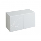 Боковой шкафчик Keramag 4U (корпус: белый, фасад: белый матовый, узор белый глянец) 804284