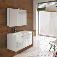 Комплект мебели для ванной комнаты Royo Group Bannio Play 90 set 5, белый