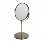 Дзеркало для ванної кімнати кругле настільне (антична латунь) Trento 31337