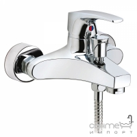 Змішувач для ванни з душовою лійкою, шлангом та настінним тримачем Teka МВ-2 40.122.02 Хром